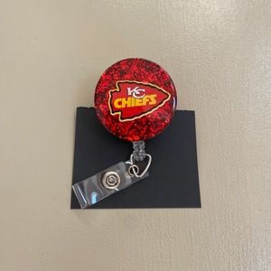 Handmade chiefs badge reel